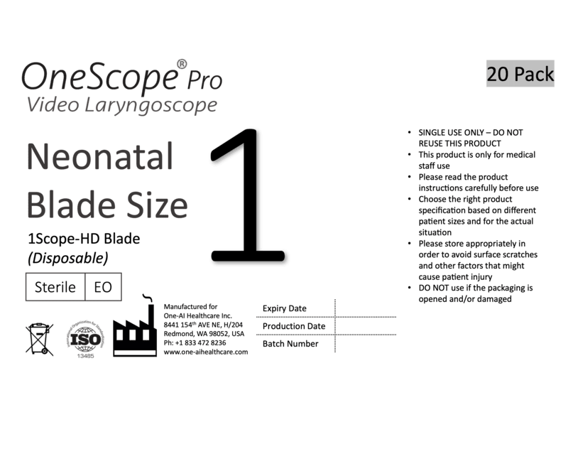 Pro - Neonatal Size 1 Blade - 20 Pack