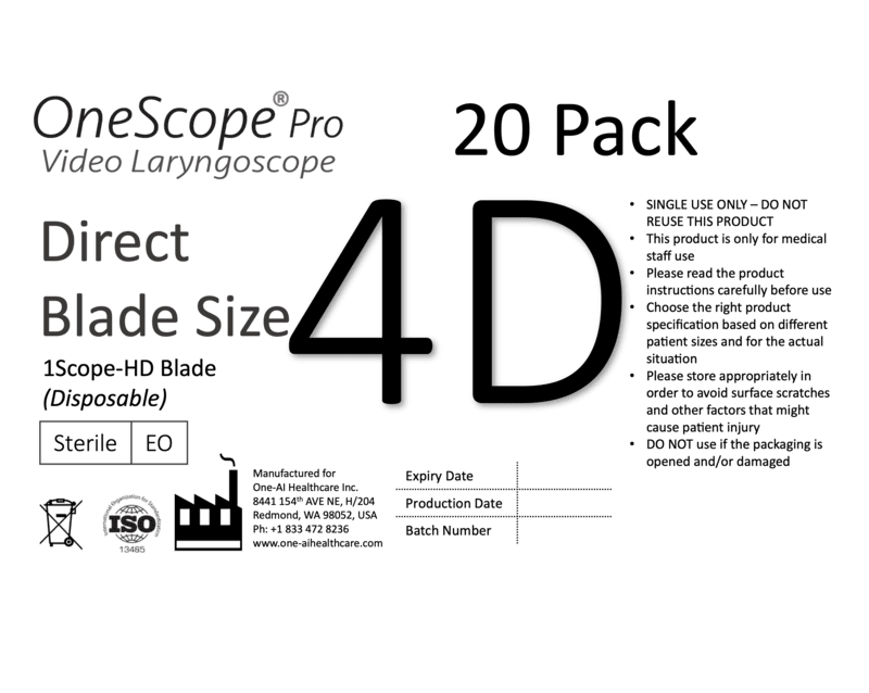 Pro - Direct Adult Mac 4 Blade - 20 Pack